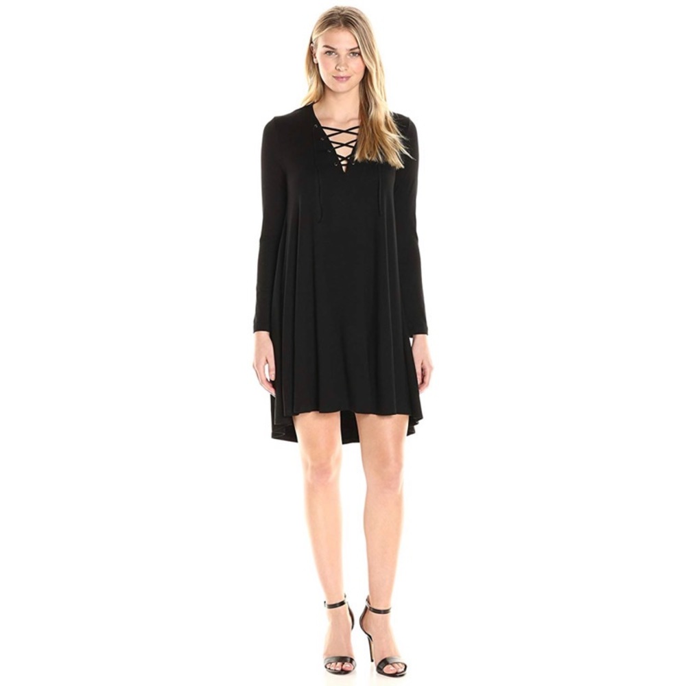Karen Kane Women's Lace-up Maggie Trapeze Dress